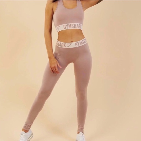 Gymshark Pants - Gymshark Taupe/Sand Fit Leggings
